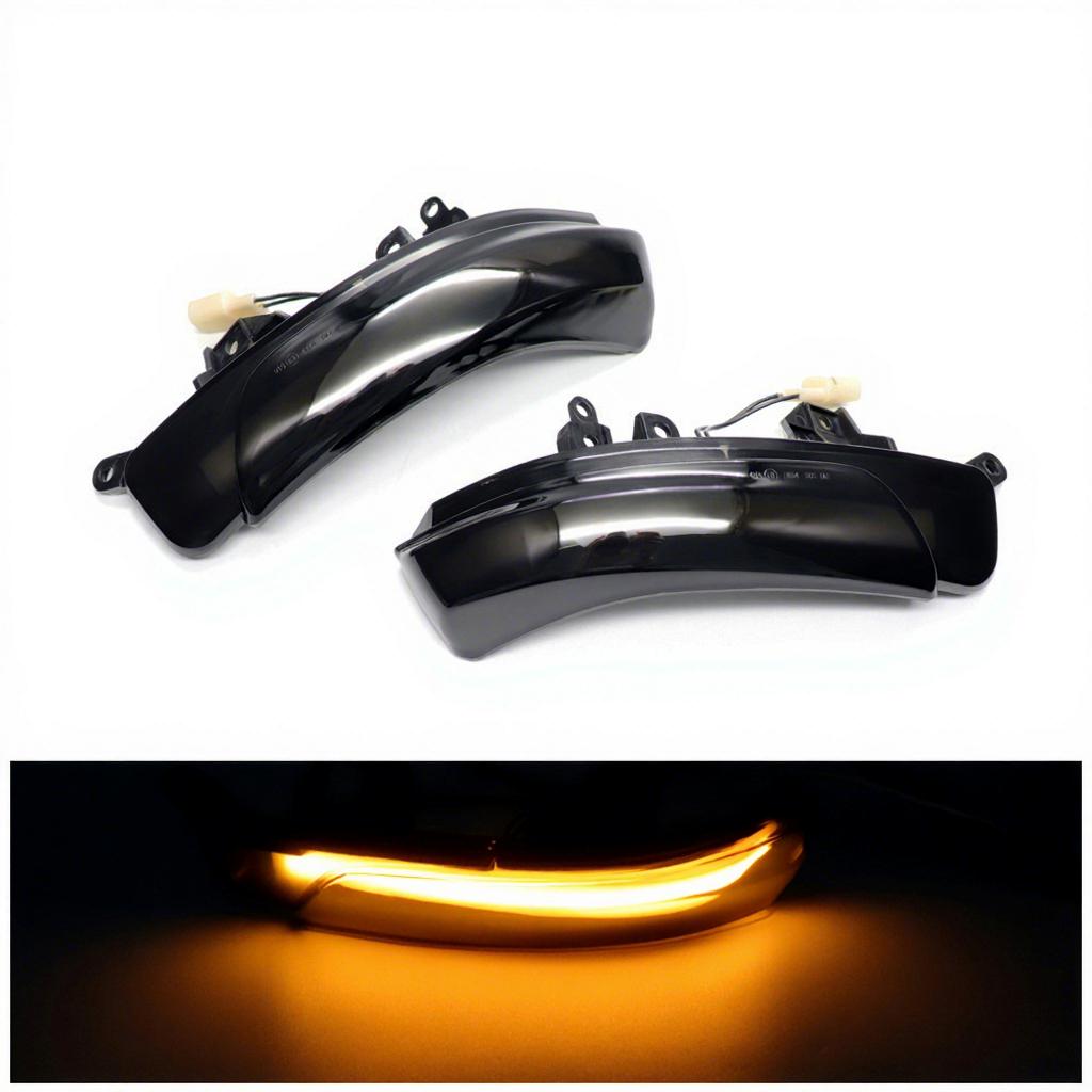 2PCS Dynamic Turn Signal Lights for Toyota PRIUS REIZ Camry WISH MARK X CROWN AVALON PASSO IQ EV Rarview Mirror Indicator Lamp LED