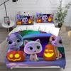 Anime Super Kitties Bedding Sets Comforter Quilt Bed Cover Duvetcover Pillow Case Sets Kids Adult Size  Home Textiles