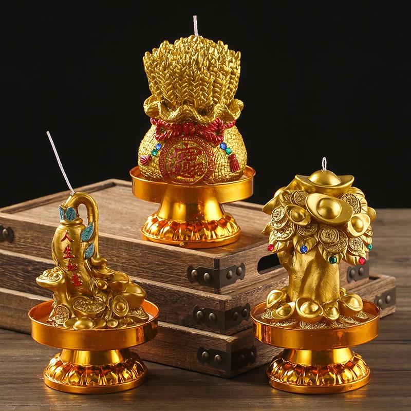 Handun Golden Money Bag Prosperity Candle