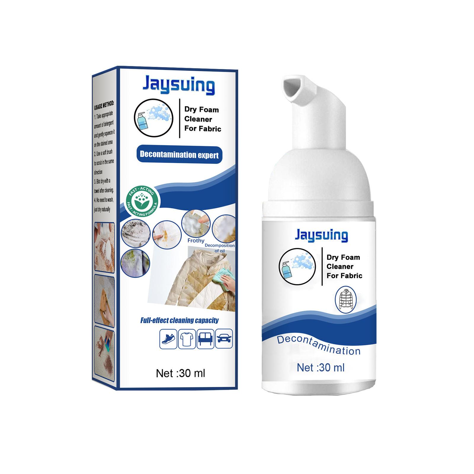 

Down Jacket Foam Dry Cleaner Clothing Dry Cleaning Agent Mattress Stain Remover Curtain Carpet Household Rinse Free Foam Cleaner 30ml Boxed