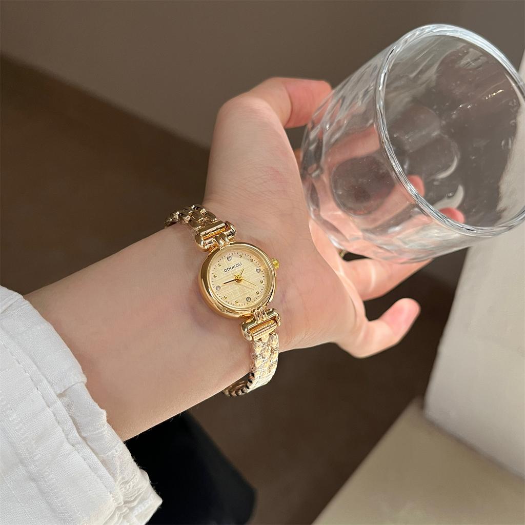 Vintage Elegant Women Watches Luxury Brand Gold Wrist Small Bracelet High Quality Ladies Quartz Watches for Girls Dress Gifts