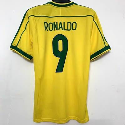 1994-04 Classic Retro Brazilian Jersey No. 9 and No. 10 Ronaldo Jersey Quick-drying Breathable Football Jersey