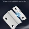 Strong magnets for cabinets, silver-aluminum magnet door frames, sturdy, wardrobes, sliding doors - household hardware