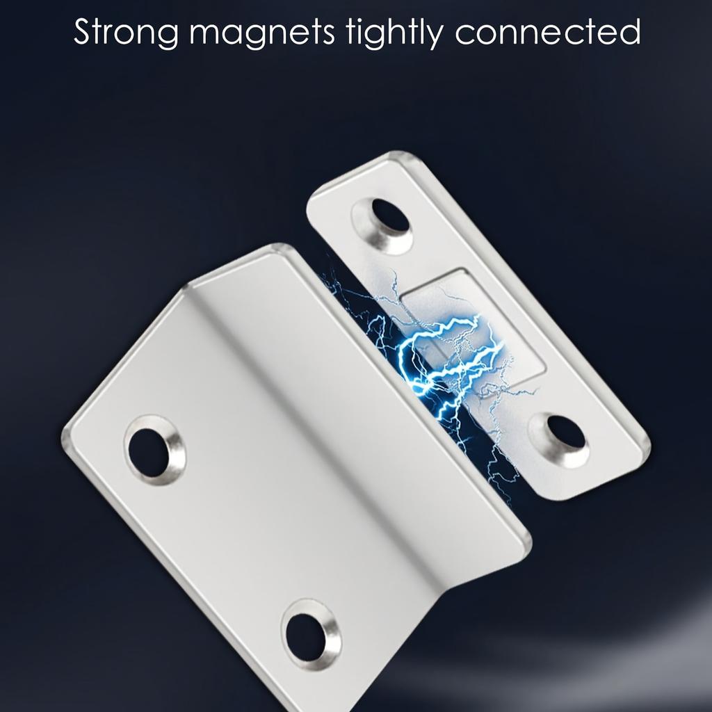 Strong magnets for cabinets, silver-aluminum magnet door frames, sturdy, wardrobes, sliding doors - household hardware