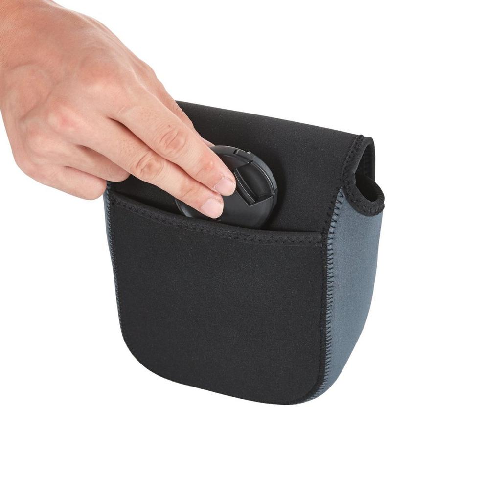 ELECOM SLR Camera Case Soft Case Silent Velcro M Size Storage 135 X 100 X Black [Reference Dimensions 155mm] DGB-S020BK