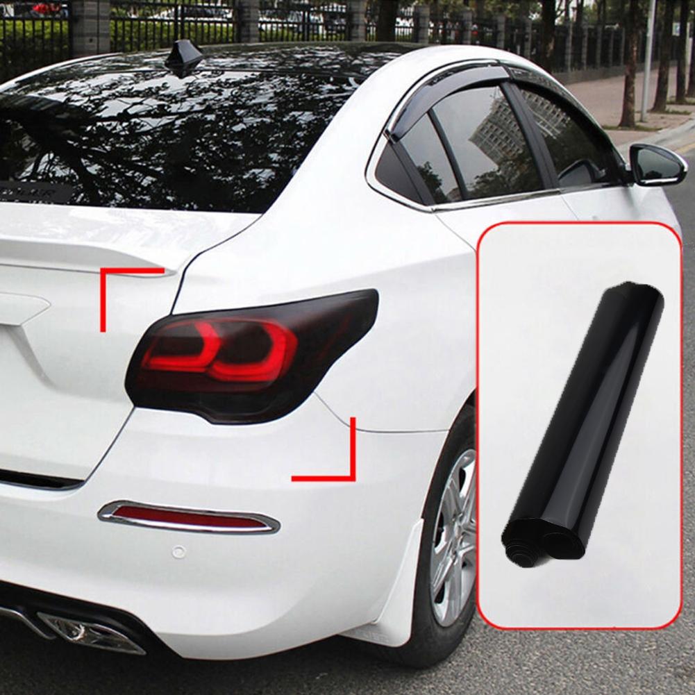 Double Sided Car Light Film Dark Smoke Black Tint Headlights Fog Lamp Vinyl