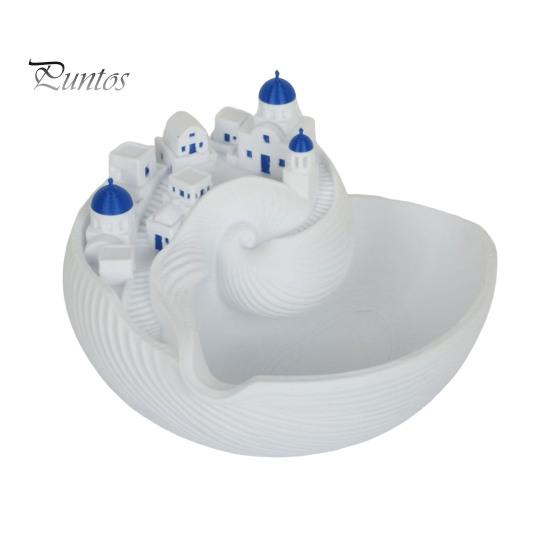 Santorini Inspired Desk Organizer Santorinistyle Catchall Bowl, Catch All Tray Organizer, Greek Island Desktop Decor, Shell Elegant Ring And Bracelet