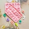 0-9 Numbers 3D Silicone Mold DIY Manual Candy Chocolate Cupcake Topper Decorating Tool For Graduation Celebration Party Supplies