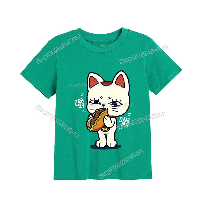 Dandadan Children T Shirt Boy Girl Summer Clothes Anime Movie Kids Short Sleeve Tee Shirt Cartoon Casuall Toddler Cotton Tops