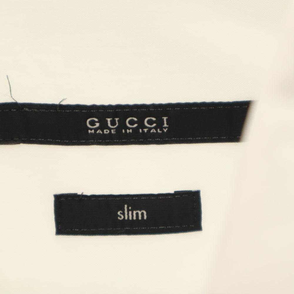 Gucci Made In Italy Long Sleeve Button Down Shirt 42 White Men's Used