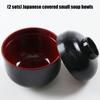 Japanese Style ABS Lidded Soup Bowl Feature Elegant Design Durable Materials for Family Use and Outdoor Activity