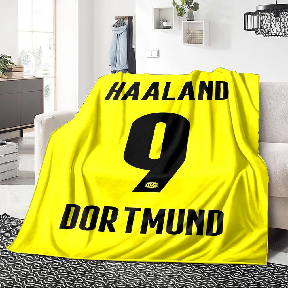Haaland's Evolution Decken Flanell Bedruckt Atmungsaktiv Warm Überwurfdecke für Zuhause Büro Bettwäsche 0708a89