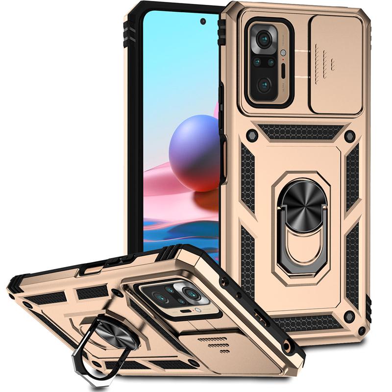 Full Cover For Xiaomi Redmi Note 10 Pro Case Redmi Note 10 Pro Push Window Magnetic Phone Holder Case For Redmi Note 10 Pro Case
