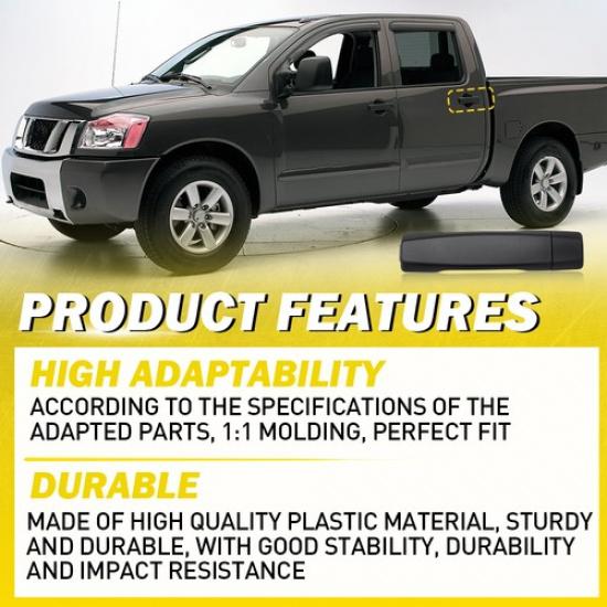 2Pcs Car Exterior Parts Front Door Handle LH+RH for 2011-2015 Nissan Armada EAW