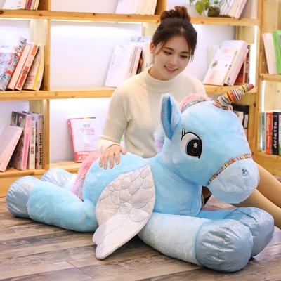 1 stück 50/60/90 cm Kawaii Einhorn Plüschtiere Riesigen Ausgestopften Tier Pferd Spielzeug Für Kinder Weiche Puppe Wohnkultur Liebhaber Geburtstagsgeschenk
