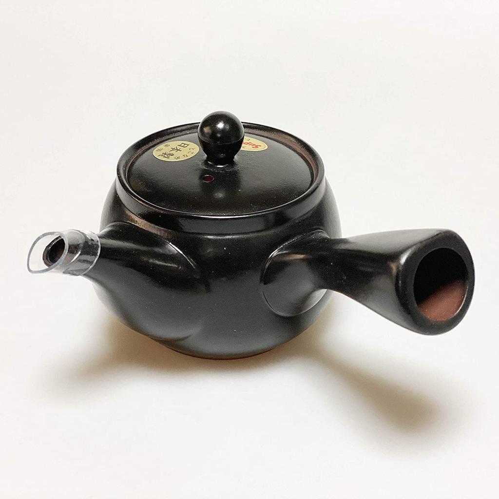 Tokoname-yaki Cat Teapot, Black, 260ml, with Mesh Cloth, Perfect for Tea, Japanese Souvenir, Gift
