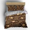 Beige Flowers, Wavy Stripes. Bedding Sets Duvet Cover Sets Duvet Covers Pillowcases(1 * Duvet Cover 2 * Pillowcases Without Duvet Insert)