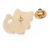 Happy Food Cats Enamel Brooches Cute French Fries Doughnut Pattern Kitten Pins For Pet Lovers Gift