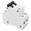2P Miniature Circuit Breaker DIN Rail Mount Disconnect Switch for Solar System DC12‑400V AC90‑400V 3
