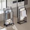 Cmaos 3-Bar Square Tube Floor Standing Towel Rack