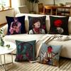 HHadestown Eurydice Vintage Folk Broadway  Square DoubleSided printed Pillow Case Bedroom Bedside Pillow Sofa Cushion Cover