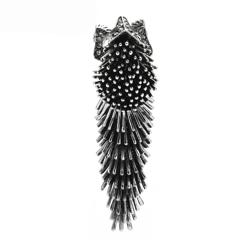 New Creative Vintage Pangolin Brooch with Waggable Tail - Animal Suit Pin Accessory