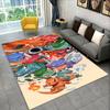 Cute Pokemon Pikachu Cartoon Carpet Rug for Playroom Bedroom Living Room Sofa Home Decor,kid Game Area Rug Non-slip Floor Mat