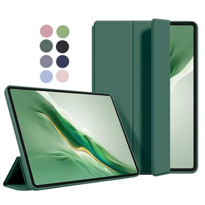 Luxus-Business-Flip-Leder-Tablet-Hülle für Honor MagicPad 2 Hülle 12,3 Zoll Trifold Candy Solid Color PU Weiche Hautgefühl Stoßfeste Schutzhülle