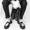 2026 Function Men's Platform Loafers - Black White Tassel Casual Shoes with 3-5CM Height Increase Sole for Business & Daily Wear