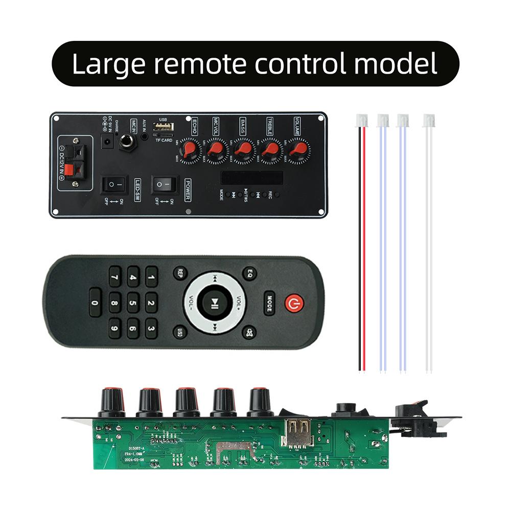 D150BT MP3 Bluetooth Decoder Module Built In 2X10W Amplifier DC12V 7.4V Power Supply TF USB FM LINE IN For DIY Audio Speaker