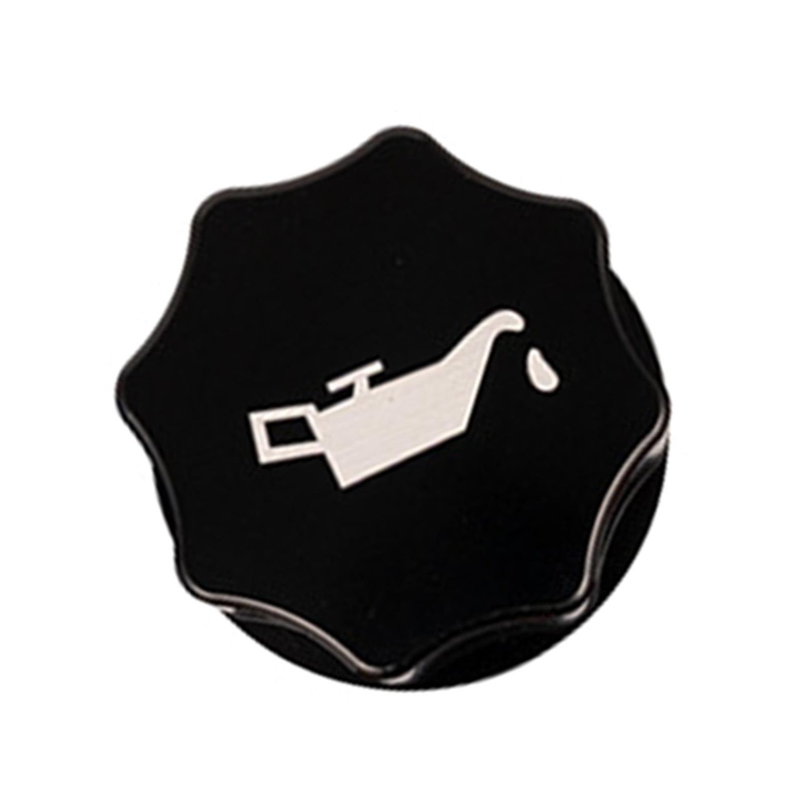 

Универсальные алюминиевые крышки для автомобильного масла, устойчивые к коррозии, крышки для заливной горловины моторного масла, простые в установке, стильные крышки для топливных баков чёрный