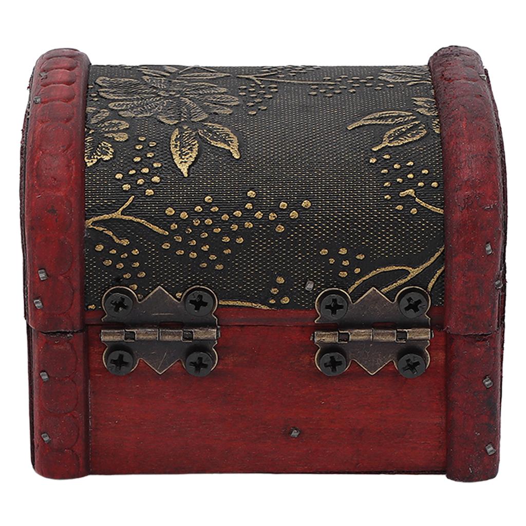 Multifunctional Retro Storage Box Hair Accessory Jewelry Storage Antique Wooden Organizer Case