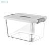 Clear Plastic Storage Box With Lid Airtight Stackable Organizer Bin,Clear Container For Home,Kitchen & Closet Organization