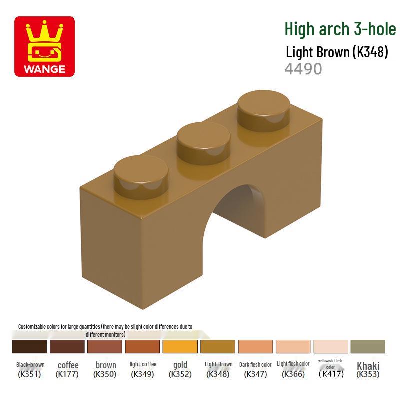 Wange Toys 4490-Piece Compatible Building Blocks: High Arch 3-Hole Science Education Set 0.1kg (approx. 92 pcs)