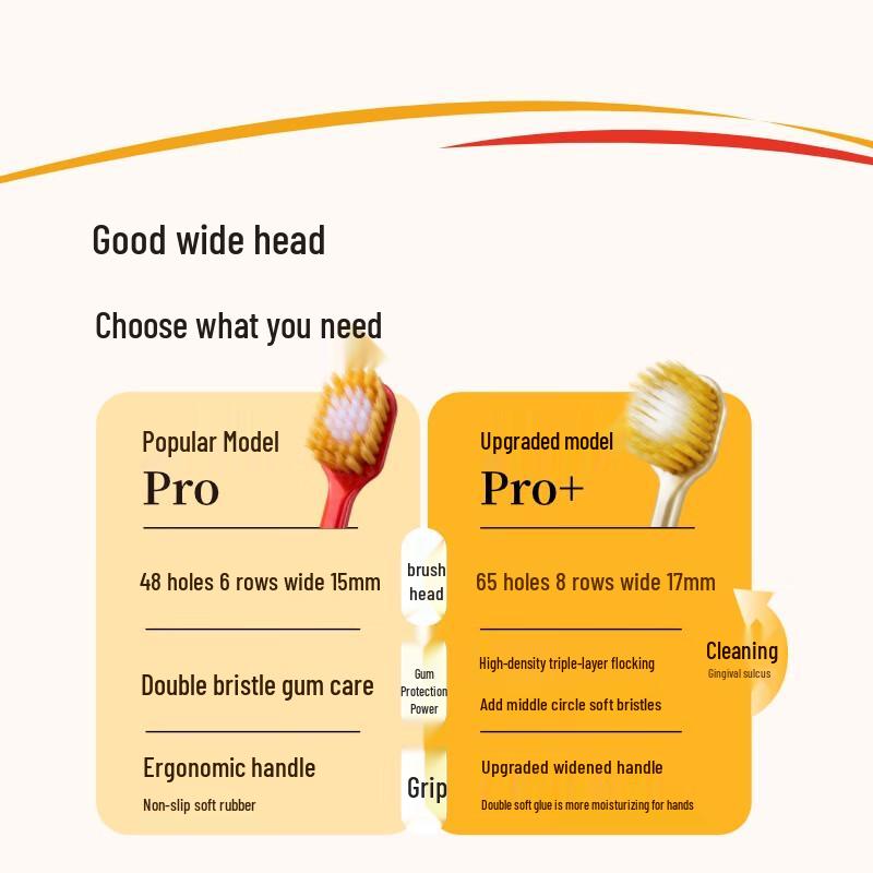 Ebisu Comfort Care Wide Head Manual Toothbrush