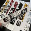 For Black Car Letters E63 E63S Logo Logo Sticker Car Suitcase Badge Decal Mercedes Benz E63 E63S W213 Accessories