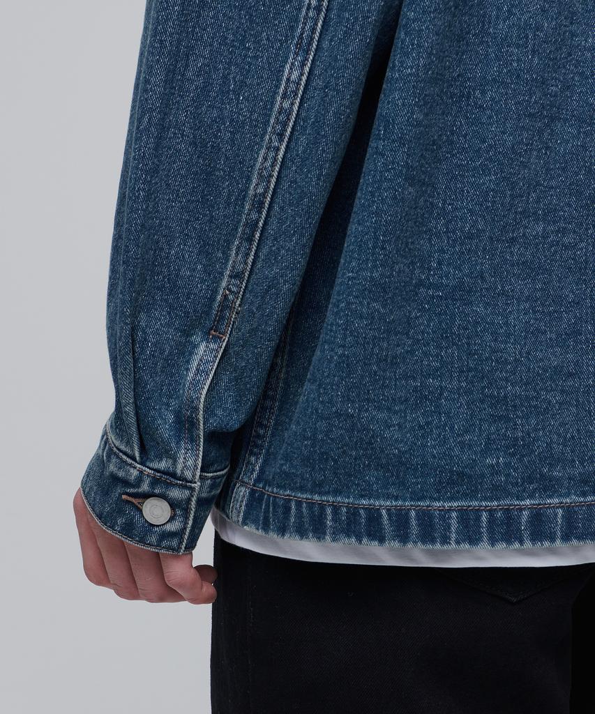 Musinsa Standard Relaxed Denim Chore Jacket [Medium Indigo]