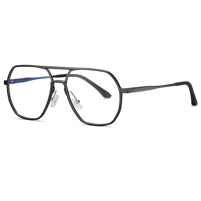 

High Quality Aluminum And Magnesium Reading Glasses For Men Large Frame Anti Blue Light Pilot Eyewear Metal Presbyopia Glasses 0