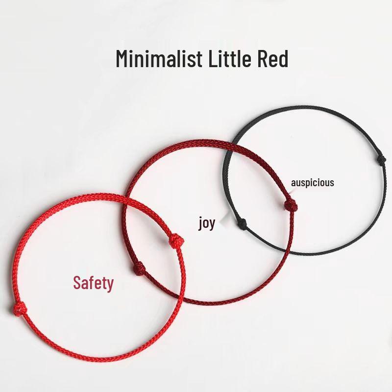 Red String Benmingnian Hand Rope: Men's Bracelet, Women's Anklet, Couple's Anklet