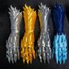 Tactical Punk Mechanical Long Gloves Wearable Plastic Hand Armor Man Woman Fingers Flexible Movement Gloves Gothic Cosplay Props