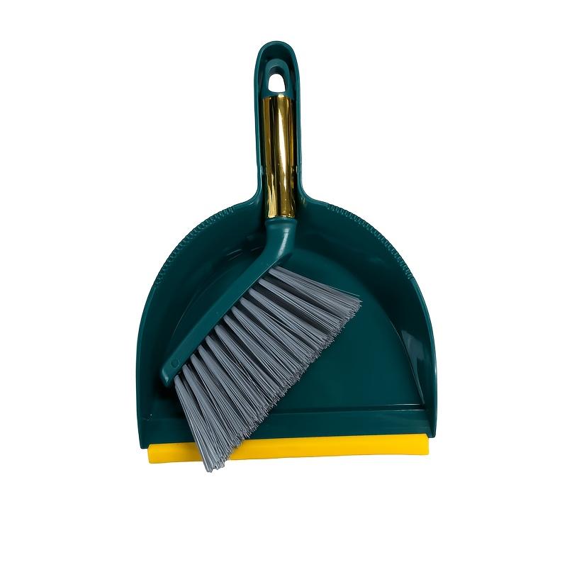 Multi‑Functional Broom Dustpan Set, Hanging‑Design Household Cleaning Tool зелёный