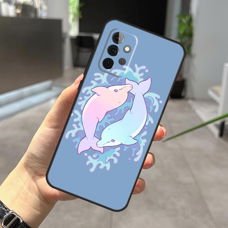 Ocean Dolphin Case For Samsung Galaxy A56 A36 A26 A16 A06 A25 A54 A34 A14 A52 A32 A12 A13 A33 A53 A15 A35 A55