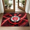 FC St. Pauli Football Design Crystal Velvet Rug Soft Decorative Mat for Bedroom Entrance