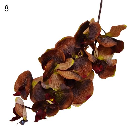 Fleur artificielle orchidée papillon, 1 pièce, décoration de jardin réaliste, bricolage, fête, mariage