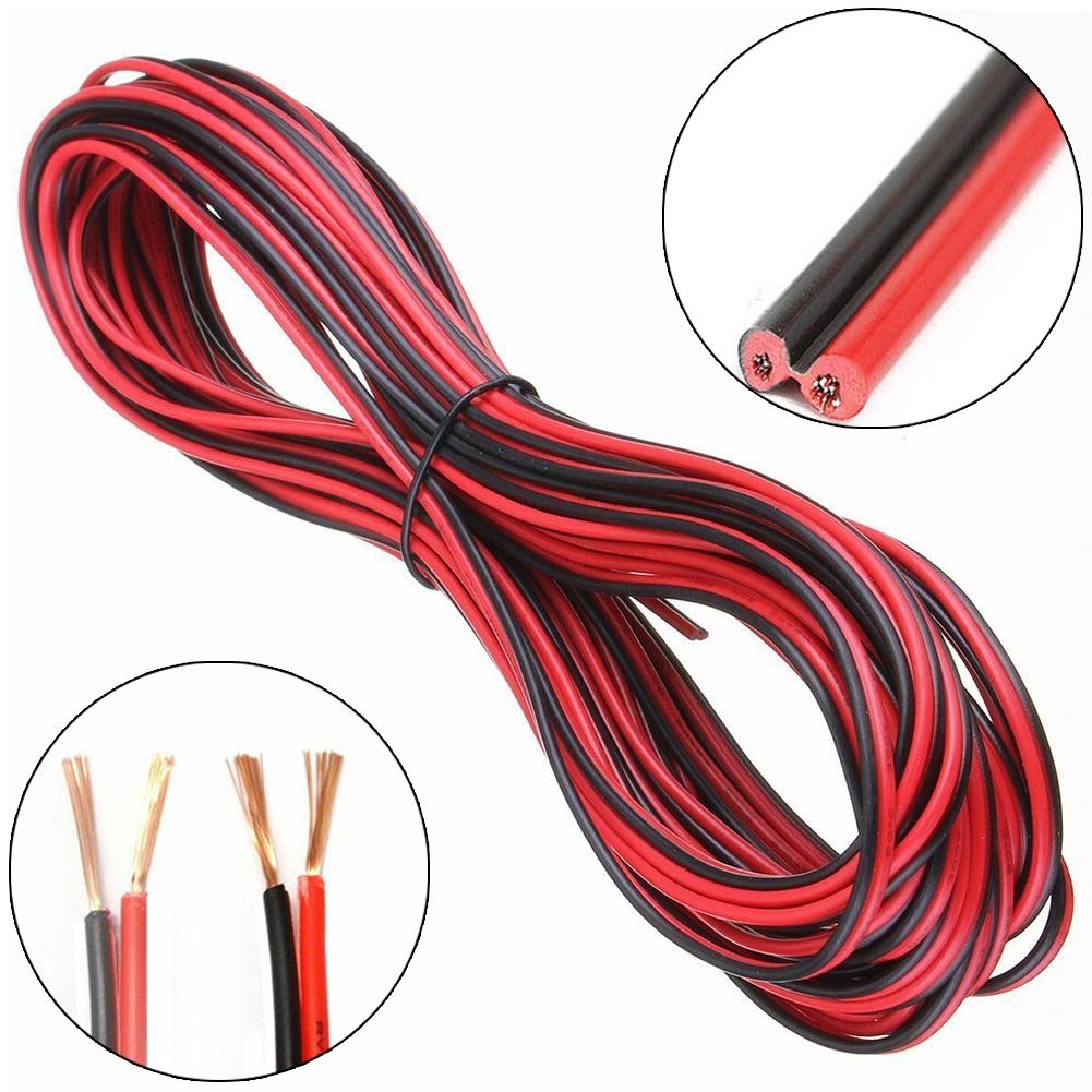 Red Extension Cable Speaker Cord Wire 22AWG 2pin 5050