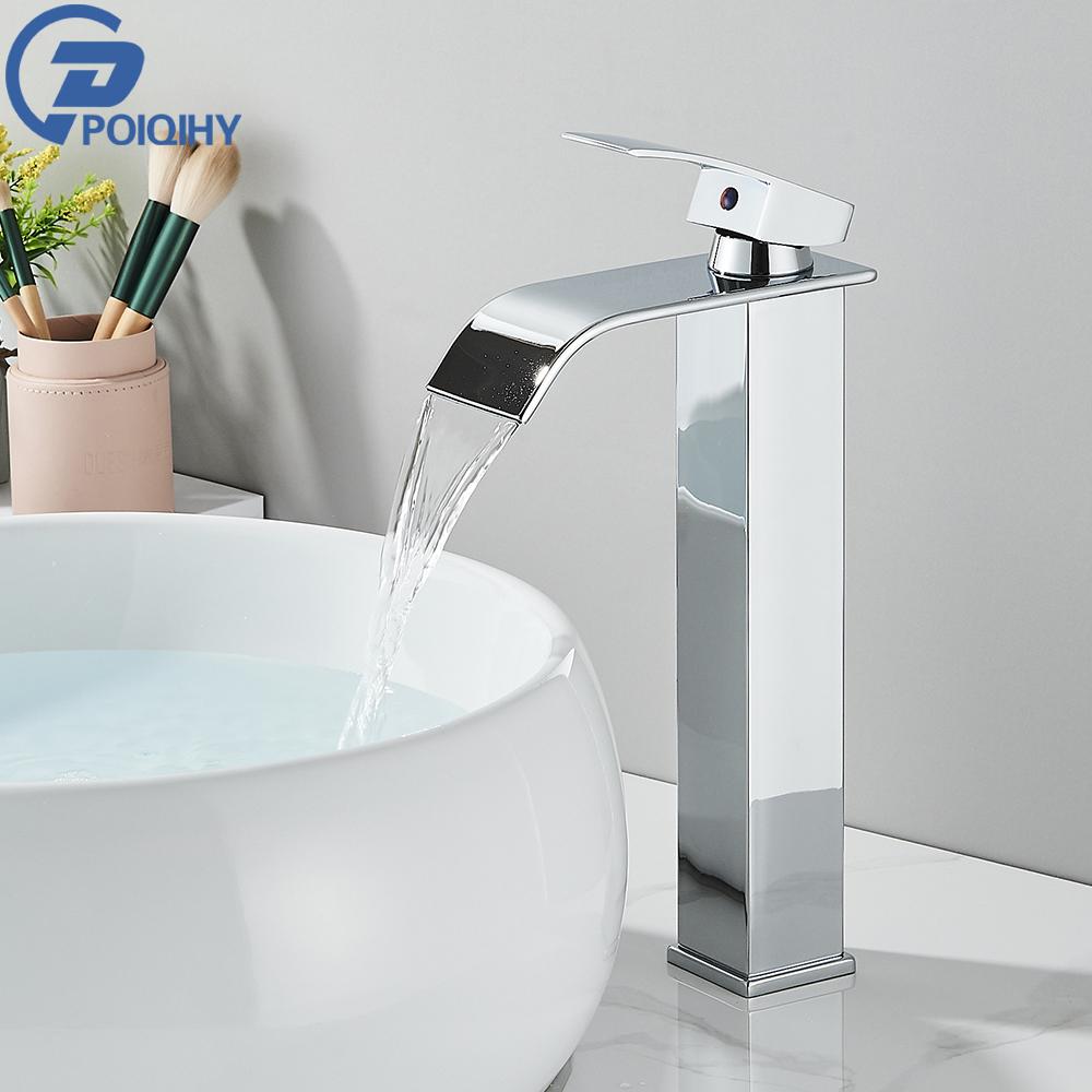 

Золотой смеситель для раковины Водопадный смеситель для ванной комнаты Смеситель для раковины с одной ручкой Черный смеситель для ванной комнаты Смеситель для раковины Brass