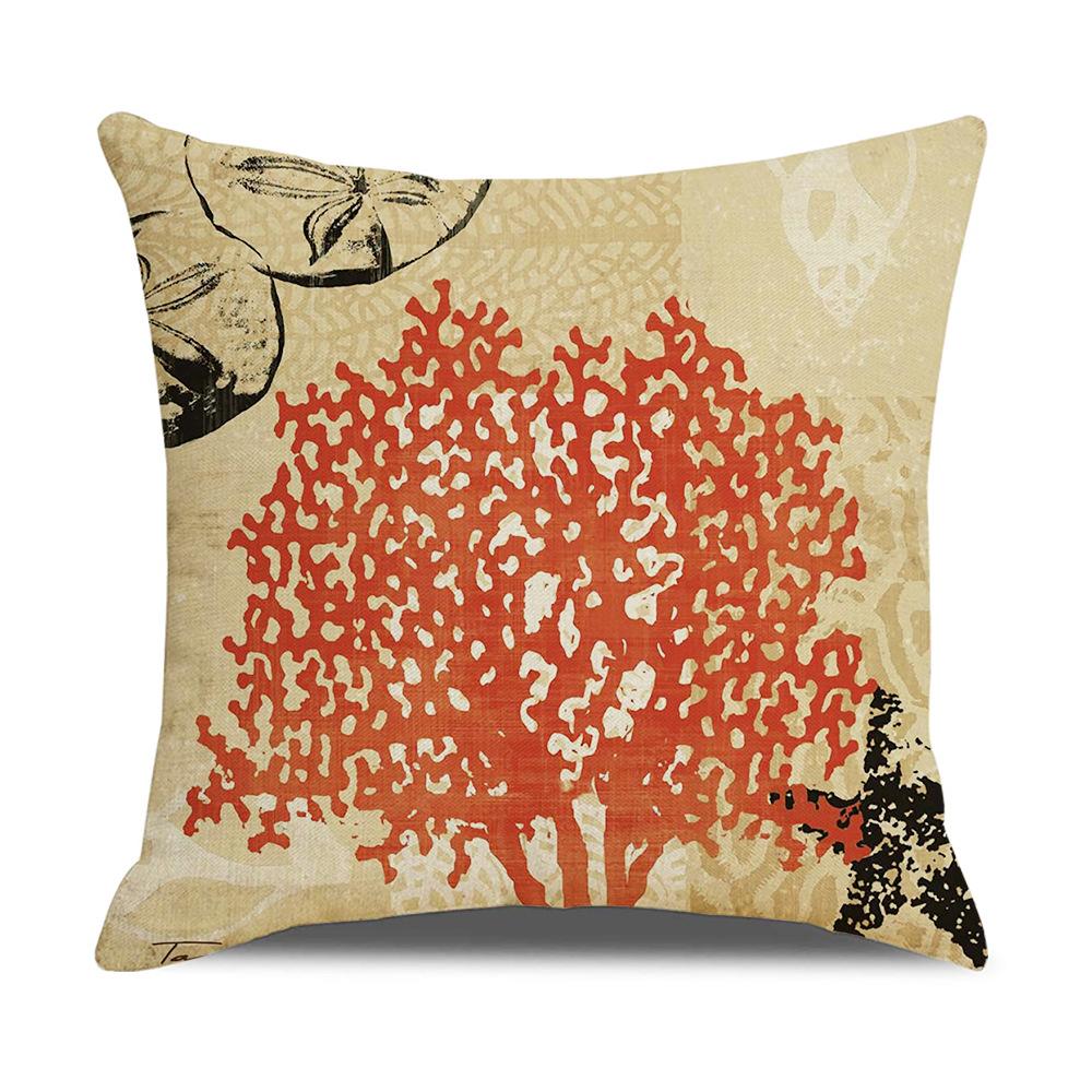 

Ретро Средиземноморский Океан Цифровая Печать Льняная Подушка Подушка для Чтения Предметы Дома 45 * 45Cm (excluding pillow core)