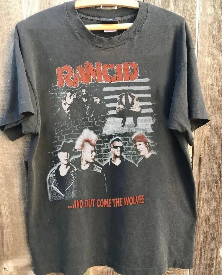 Футболка Rancid, Группа Rancid Угольный Панк-рок Группа Унисекс S-5XL Унисекс Футболка XXXXL