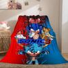 Sonic Cartoon Print Blanket Warm Comfortable Flannel Cover For Bedrooms, Sofas, Beds, Chairs LXRa52