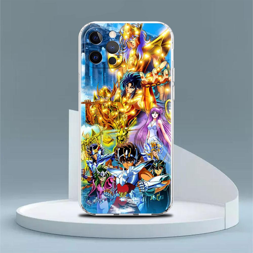 Sainte Seiya Japan Anime Cover For Apple iPhone 14 13 12 11 Pro Max XS XR max X 8 7 6S 6 Plus Silicone Soft Phone Funda Case